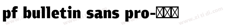pf bulletin sans pro字体转换
